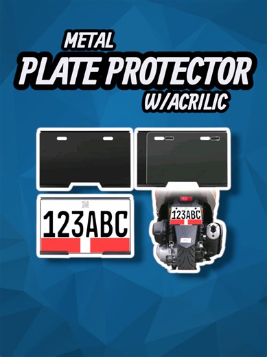Metal Plate Number Protector for Motorcycle Enthusiasts