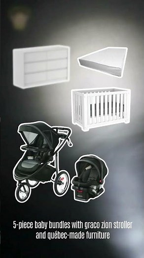 5-Piece Baby Bundle with Graco Zion Stroller & Québec-Made Furniture | Boobeyeh Baby Set Review