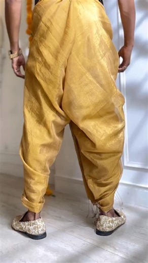 Save & share this for Diwali ❤️✨ Liked the final look? #Saree #FestiveDrape ✨ #dhoti #diwali . . . [traditional, tradition, festive vibes, men’s wear, Indian wear, dhoti kurta, draping tutorial] | Life With Bose