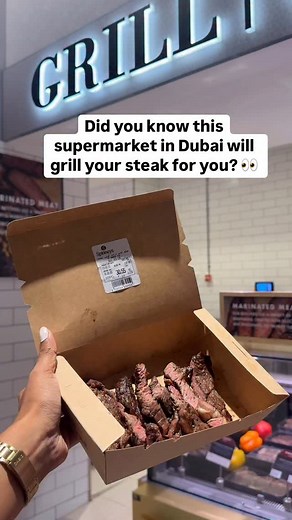 And prices start from Dhs30. You can pick your own meat from the butcher counter and have it freshly grilled on the spot at Spinneys in Al Khawaneej and Nad Al Sheba mall. Prices depend on the weight of the steak. Would you try the next time you’re shopping? #dubai #supermarket | Time Out Dubai