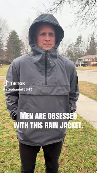 These men’s rain jackets are amazing! Windproof, waterproof, the rain just beads off! Limited time sale, scoop it up before they are gone!#men #mensjacket #raincoat #fyp #rainyday