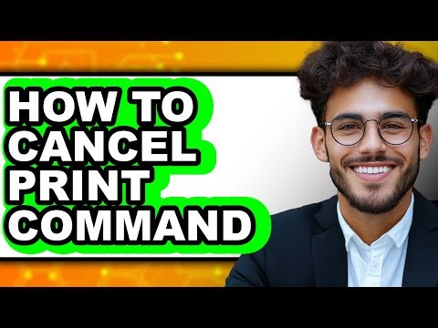 How to Cancel Print Command (only Way)