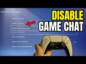 PS5: How to Disable Game Chat Audio (Voice Chat Settings) 2025