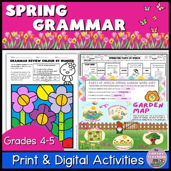 Spring Grammar Review 4th–5th | Prefixes, Suffixes, Synonyms & Parts of Speech