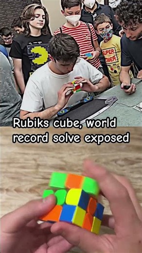 Rubiks cube world record scramble exposed 🤯￼