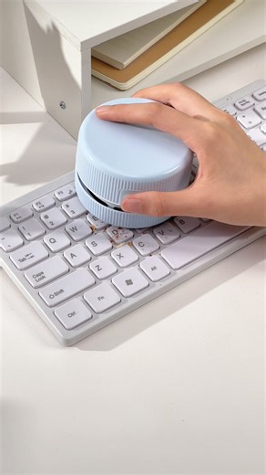 159K views · 292 reactions | 晴 Say goodbye to desk crumbs with this Mini Desk Vacuum Cleaner! ✨ Keep your workspace spotless with this compact and efficient tool that makes tidying up a breeze.  Get yours now at https://temu.to/m/uieif7b090v using code dpq8897. #Temu #TemuFinds #DeskEssentials | Shoptemu | Facebook