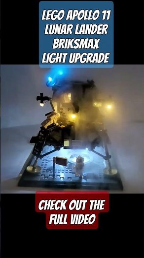 Lego Apollo 11 Lunar Lander with Briksmax light upgrade.