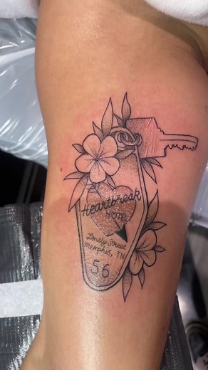 Elvis Inspired Tattoo Design | Heartbreak Hotel Tribute