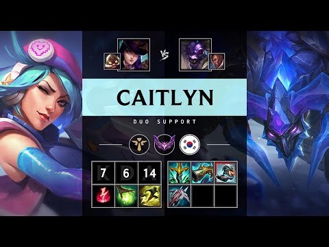 Caitlyn Support vs Alistar - KR Master Patch 25.12