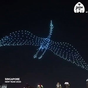 30K views · 522 reactions | De Shanghai à Singapour, incroyables spectacles de drones pour la nouvelle année 2020 !   Enjoy Your Night  | Midnight | Facebook