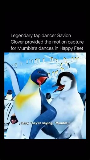 Hood on Instagram: "Can’t stop watching this 🎬: Happy Feet (2006) This animated musical follows Mumble, a penguin born into a world where singing defines identity — yet he can’t sing a note. Instead, Mumble expresses himself through tap dancing, a talent that sets him apart from his community and drives the heart of the film. His movements feel startlingly real for a reason: legendary tap dancer Savion Glover performed the motion capture for all of Mumble’s dance sequences, giving the character