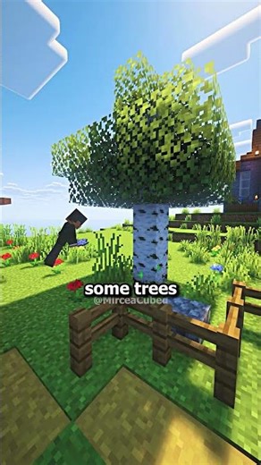 Dont walk on grass DO this instead #minecraft #minecraftbuilds #gaming