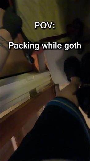 POV: packing while goth #shorts