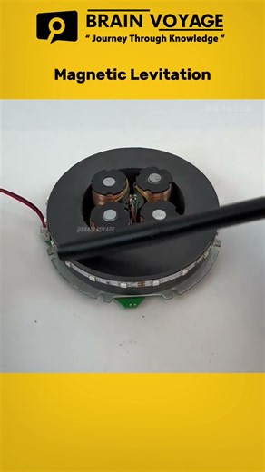 Magnetic Levitation Explained | How Objects Float Using Electromagnets #shortvideo #diy #shortsfeed