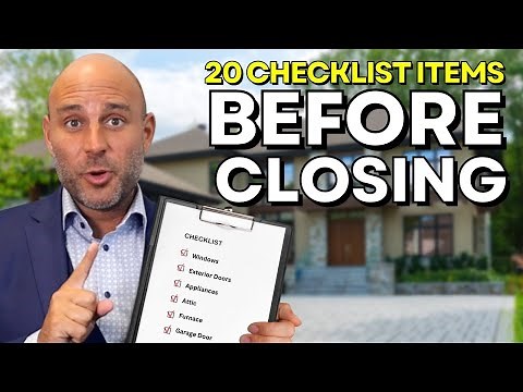 New Construction Home Final Walkthrough Checklist