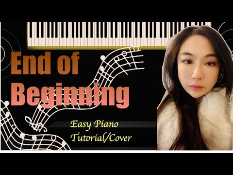 End of Beginning PIANO Easy Slow Short Tutorial