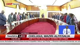 82K views · 1.4K reactions | Rais William Ruto mapema Jumanne aliongoza mkutano wa mwisho wa baraza la mawaziri wanaoondoka waliokuwa chini ya Rais Uhuru Kenyatta. Karibu nusu ya baraza hilo la mawaziri wanaondoka walikuwa wanampigia debe mpinzani wa Ruto Raila Odinga. #KTNLEO | KTN News Kenya | Facebook