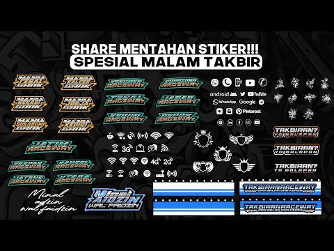 Share!!!🤩🔥 Mentahan Stiker Spesial Malam Takbiran Part 4 || Cocok Untuk Dipasang Di Livery🔥🔥