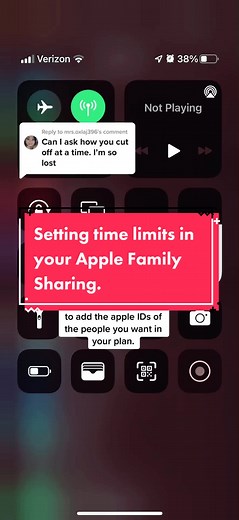 Reply to @mrs.oxlaj396 sorry for the ums and stutters. I hope this helps set up your apple family sharing and time limits. It helps me keep track and set limits while keeping them safe. #apple #iphonefamily #keepingkidssafe @apple