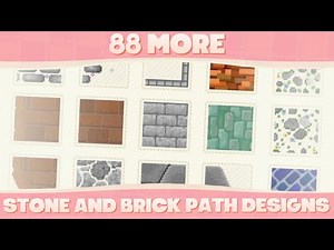 88 More Custom Stone & Brick Designs For Animal Crossing New Horizons!