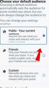 facebook default audiance setting | default audiance setting | #shorts