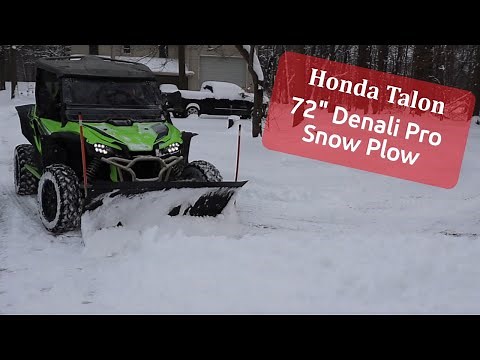 Denali Pro 72" UTV Plow | Honda Talon snow plow | SxS Snow Plow