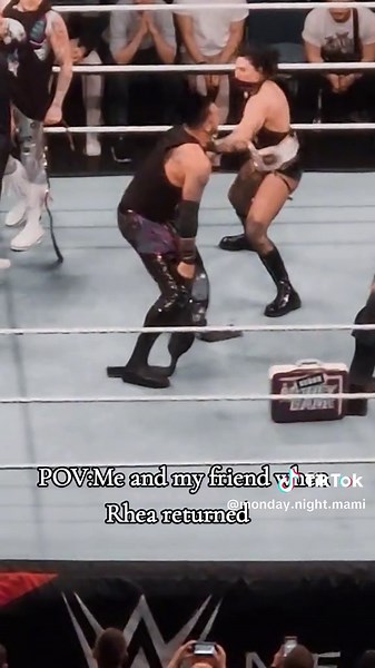 She is finally back and will beat Summerslam🖤💜⚖️ #wwe #rhearipleywwe #damianpriest #terrortwins #maineventberlin #2023 #summerslam2024 #funnyedit #judgmentday #foryoupage