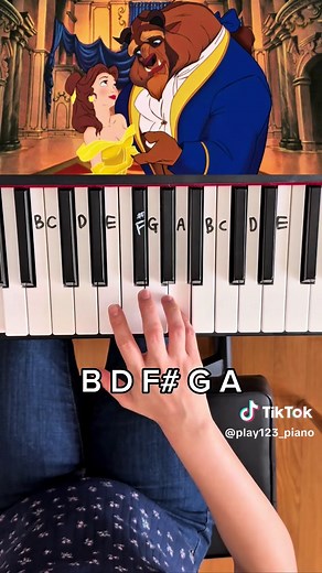 Easy Piano Tutorial for Beauty and the Beast
