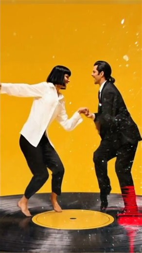 Uma Thurman & John Travolta dance #dance #twist #Travolta #Thurman # Pulp Fiction #iconic #joy #top