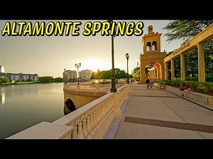 Altamonte Springs Florida Walking Tour | Cranes Roost Park in 4K