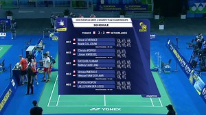 Badminton Nederland ready for the final after beating FFBaD - Fédération Française de Badminton | Badminton Europe