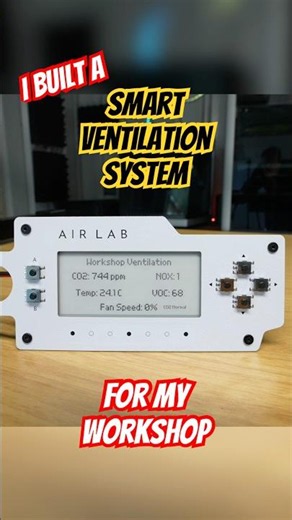 I Built a Smart Ventilation System for My Workshop #3dprinting #airlab