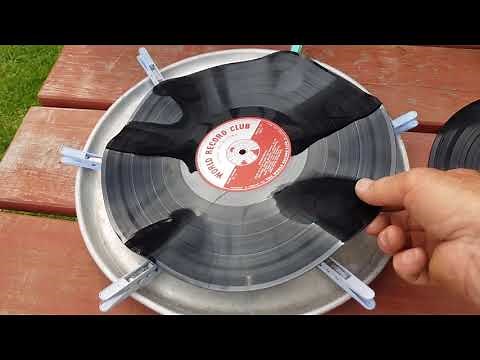 How to upcycle old records into quirky retro bowls using free energy!