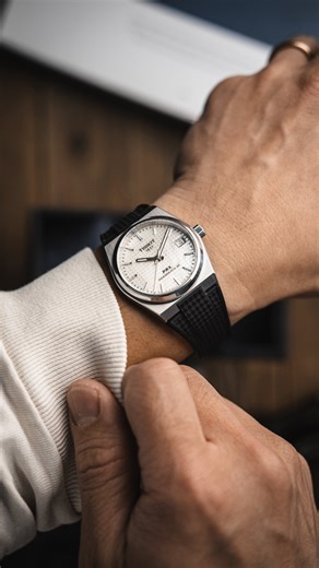 Watch Studies by Verne Ho on Instagram: "Anyone else craving the PRX 35 lately? ‍♂️ Hard to argue how good it looks. And it’s readily available. To everyone. It’s been a while since we’ve seen new iterations of the PRX 35 though, wonder if there’s anything new in store. 樂 ⌚️ @tissot_official PRX Powermatic 80 35mm T137.207.11.111.00, Black Rubber CTS Strap by @delugs #watchstudies #tissotwatch #tissotprx #delugs"