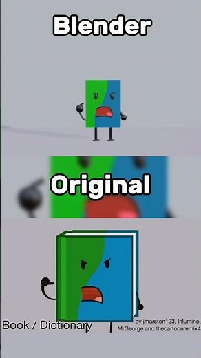 BFDI Audition in Blender Comparison #bfdi #bfdia #idfb #bfb #tpot #reanimated #osc #objectshow #fyp