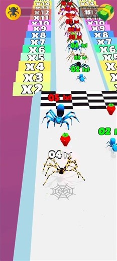 Insect Evolution run 🕸️🕷️| Spider game level up challenge #shorts #shortsfeed #spider