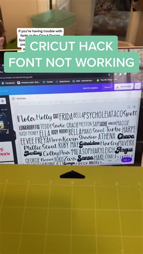 Troubleshooting Font Issues in Cricut Design Space
