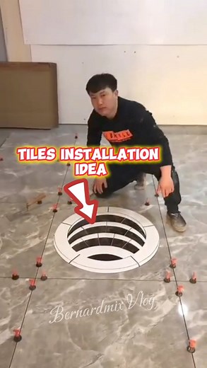 3.2K views · 49 reactions | 3D tiles installation Idea #TilesInstallation #construction #tiles | BernardMix Vlog | Facebook