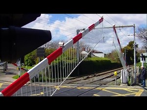 Level Crossing at Merrion Gates - 8300 and 8520 Class DART Trains