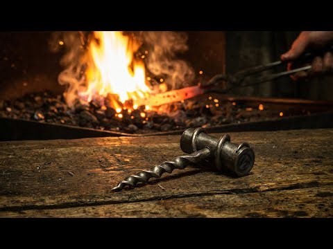 🔨🔥Kovaná vývrtka | Hand-forged corkscrew