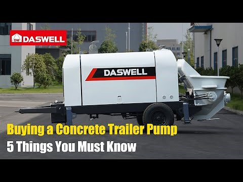Concrete Trailer Pump & Concrete Pump Guide | 5 Things You Must Know Before Buying