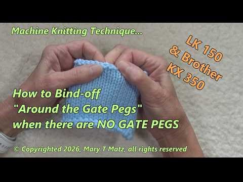 How to Bind off when NO Gate Pegs