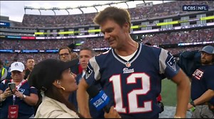 "There's no better place for me to be on opening day in the #NFL than to be here." Our Tracy Wolfson catches up with an emotional Tom Brady | CBS Sports