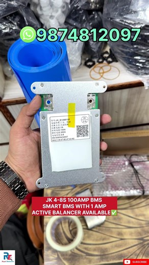 JK 4-8S 100AMP BMS SMART BMS WITH 1 AMP ACTIVE BALANCER DISPATCHED TO TAMIL NADU✅#balancer #lithium