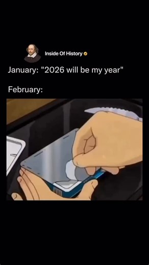 A1 Media Dose on Instagram: "This meme contrasts January’s optimistic « 2026 will be my year » mantra with February’s reality of everyday failures, shown through an animated clip of kitchen disasters like spilling eggs, botched frying, sloppy tomato slicing, and milk pouring everywhere. The animation originates from artist @pablo_virion ‘s work, as noted in a reply linking to a YouTube short, highlighting how such relatable content spreads quickly on X for humorous catharsis. Posted on February 