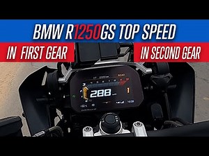 BMW 1250 GS top speed In First and Second Gear | BMW R 1250 GS