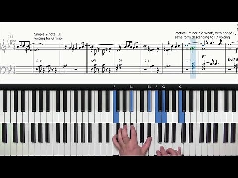 Jazz Piano Comping Voicings Demystified: Autumn Leaves