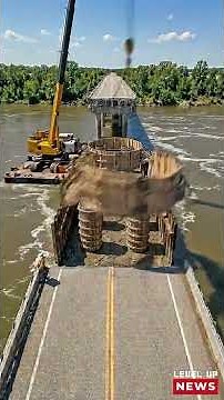 Broken River Bridge Finally Rebuilt Stronger Again! 🌉💪 #youtubeshorts #crash #shorts