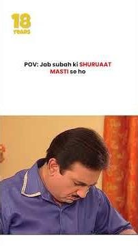POV Jab subah ki shuruaat masti se ho ! #tmkoc #funny #jethalal #daya #shortsfeed