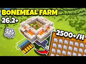 Minecraft Bonemeal Farm 26.2+ | 2500+ Per Hour - Easiest Tutorial